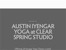Tablet Screenshot of clearspringstudio.com